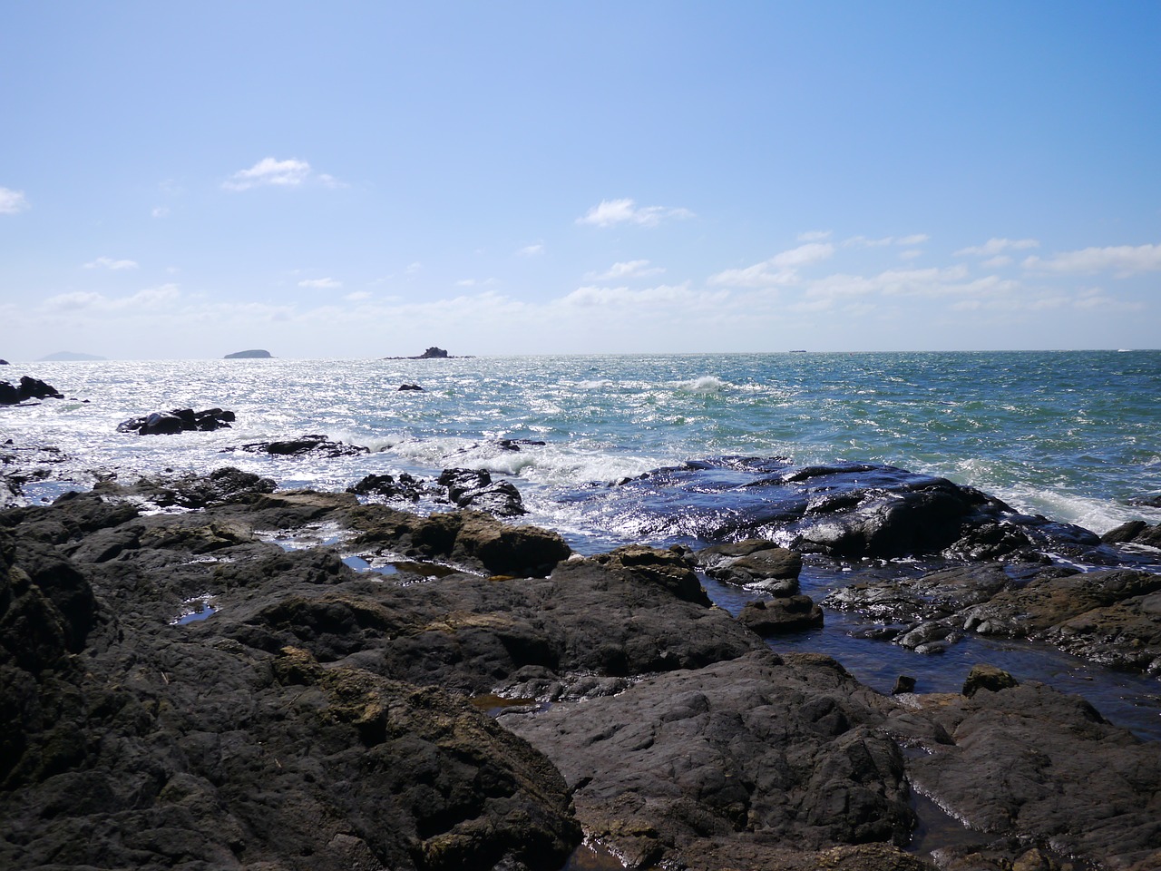 sea sky blue free photo