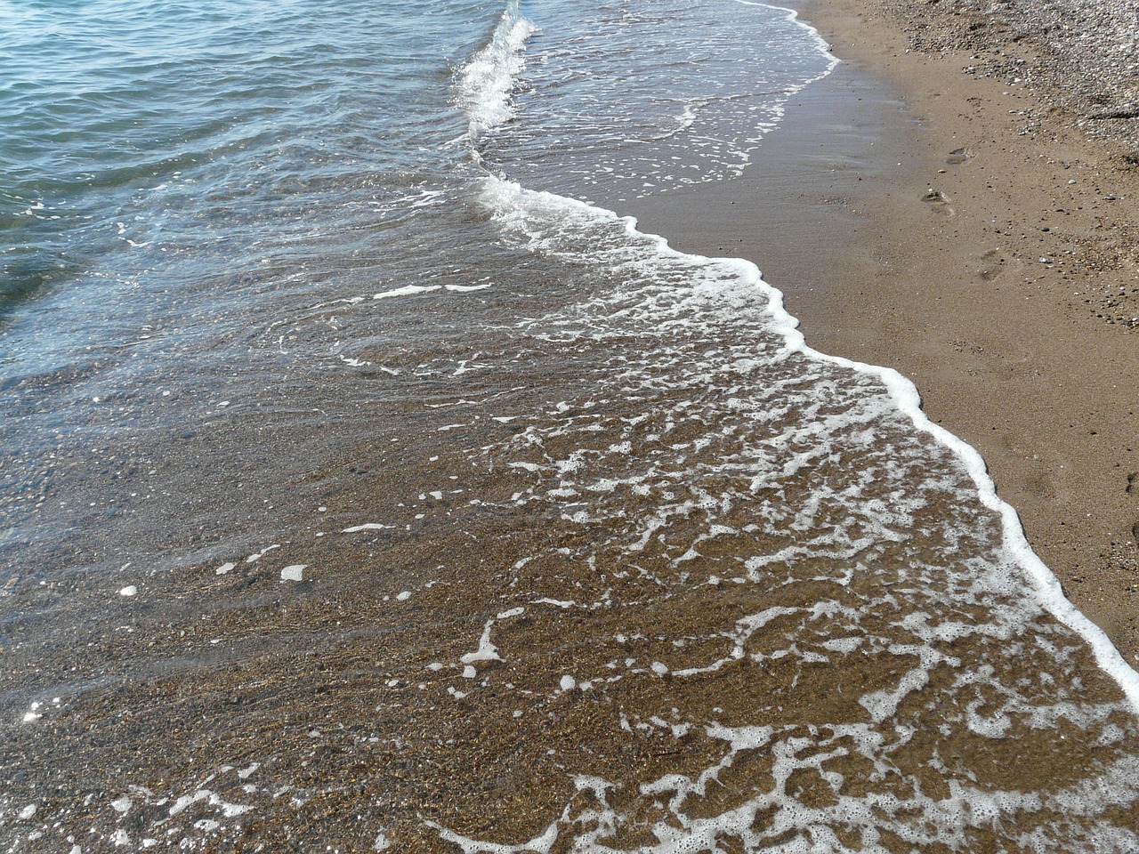 sea sand beach wave free photo