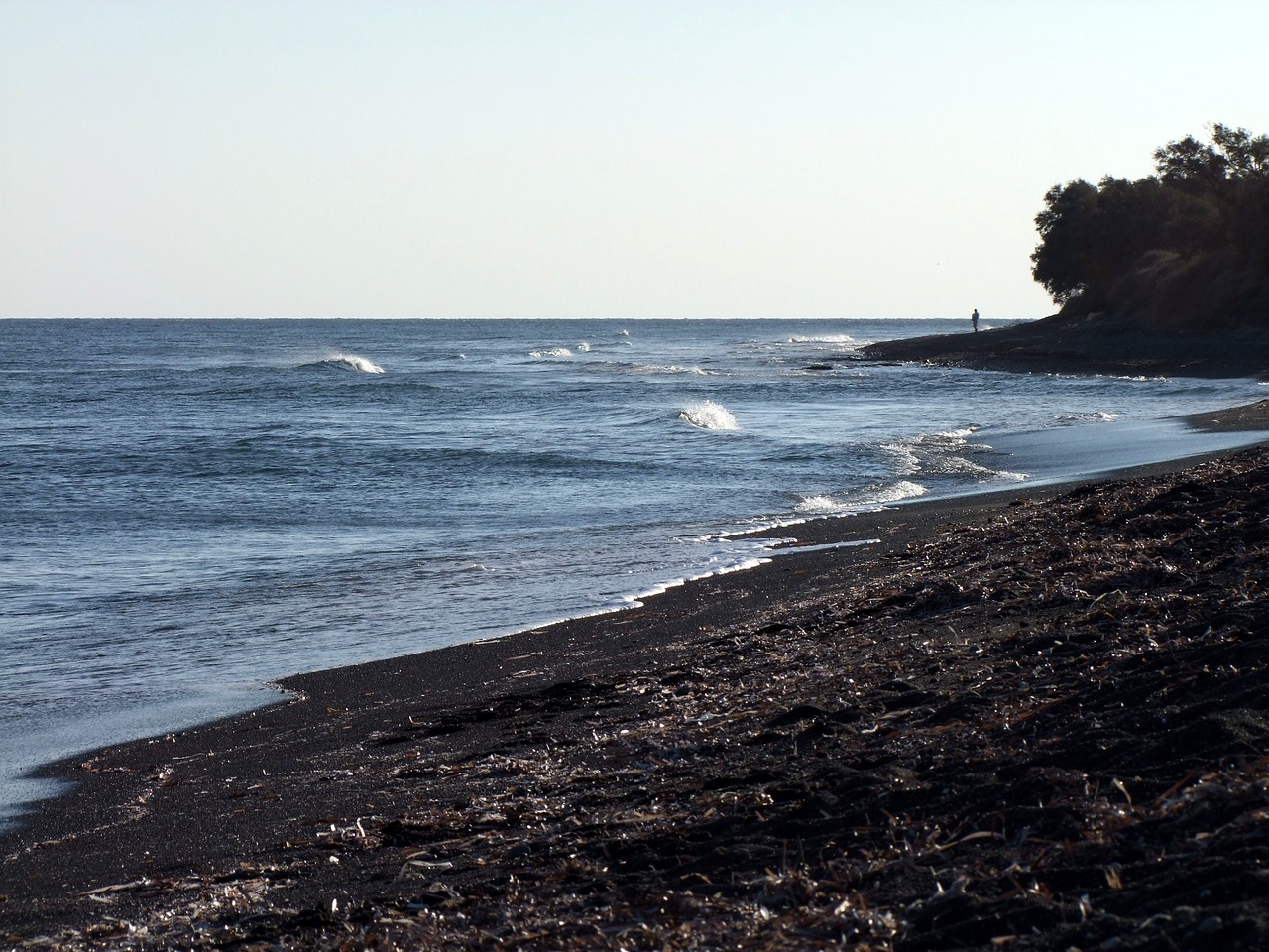 sea wave lonely free photo