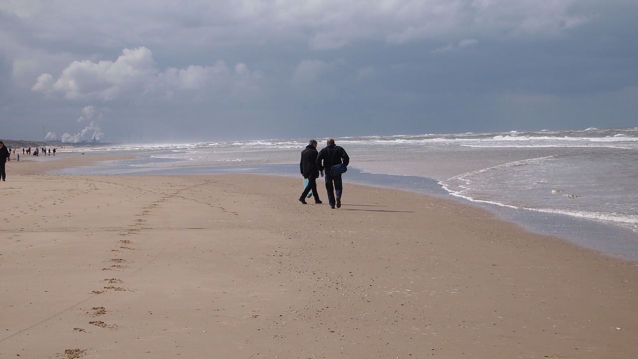 sea beach clouds free photo