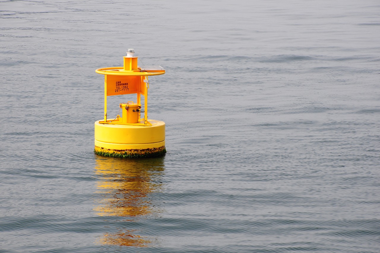 sea buoy solitary free photo
