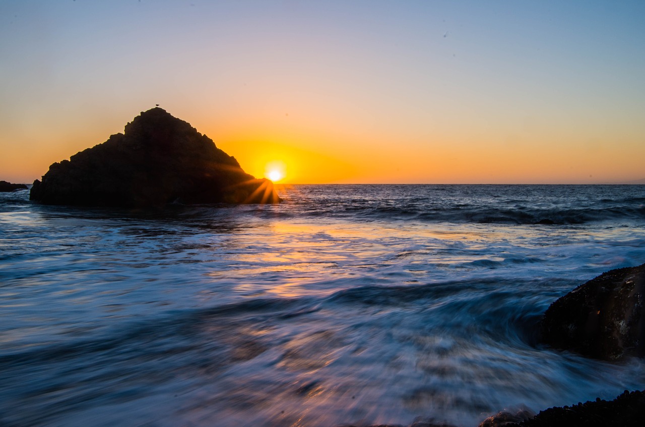 sea long exposure flow free photo