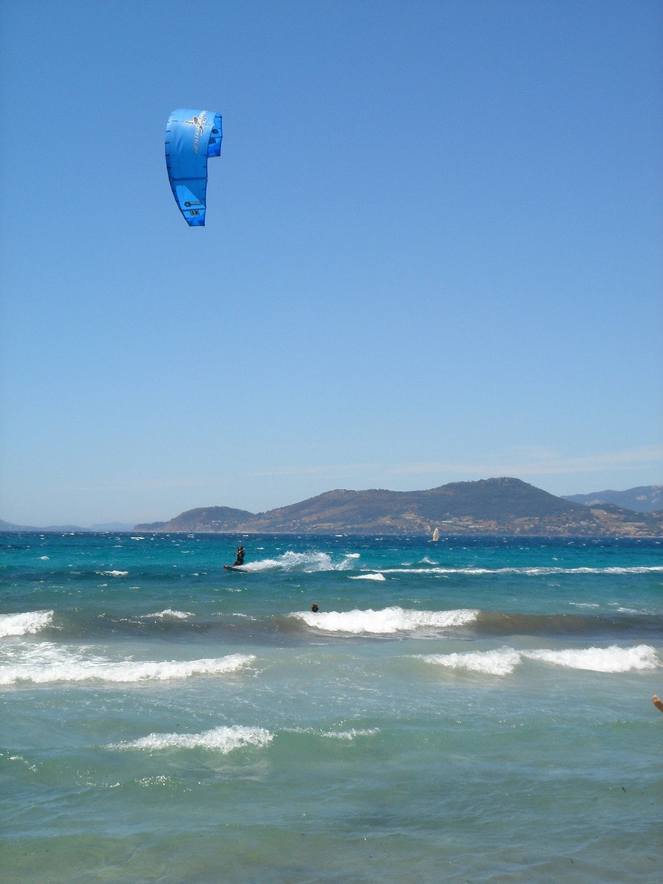 sea kitesurfing wave free photo