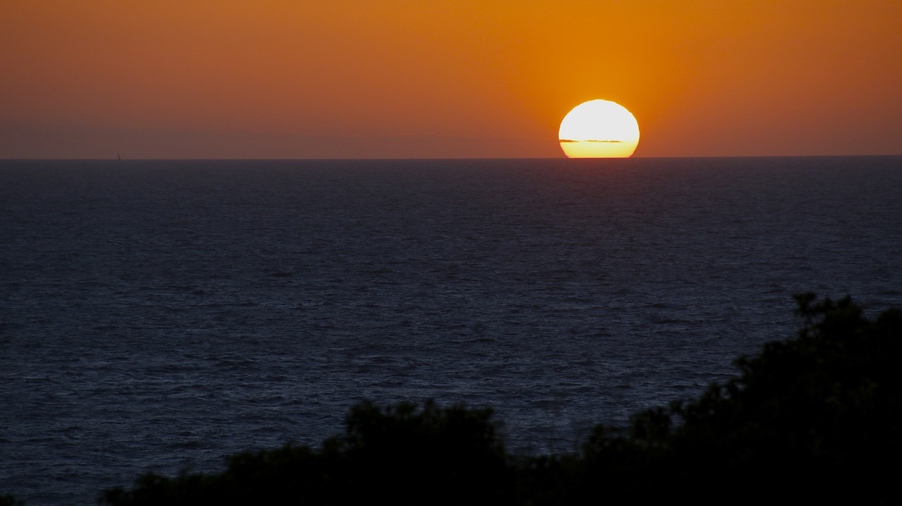 sea view sunset free photo