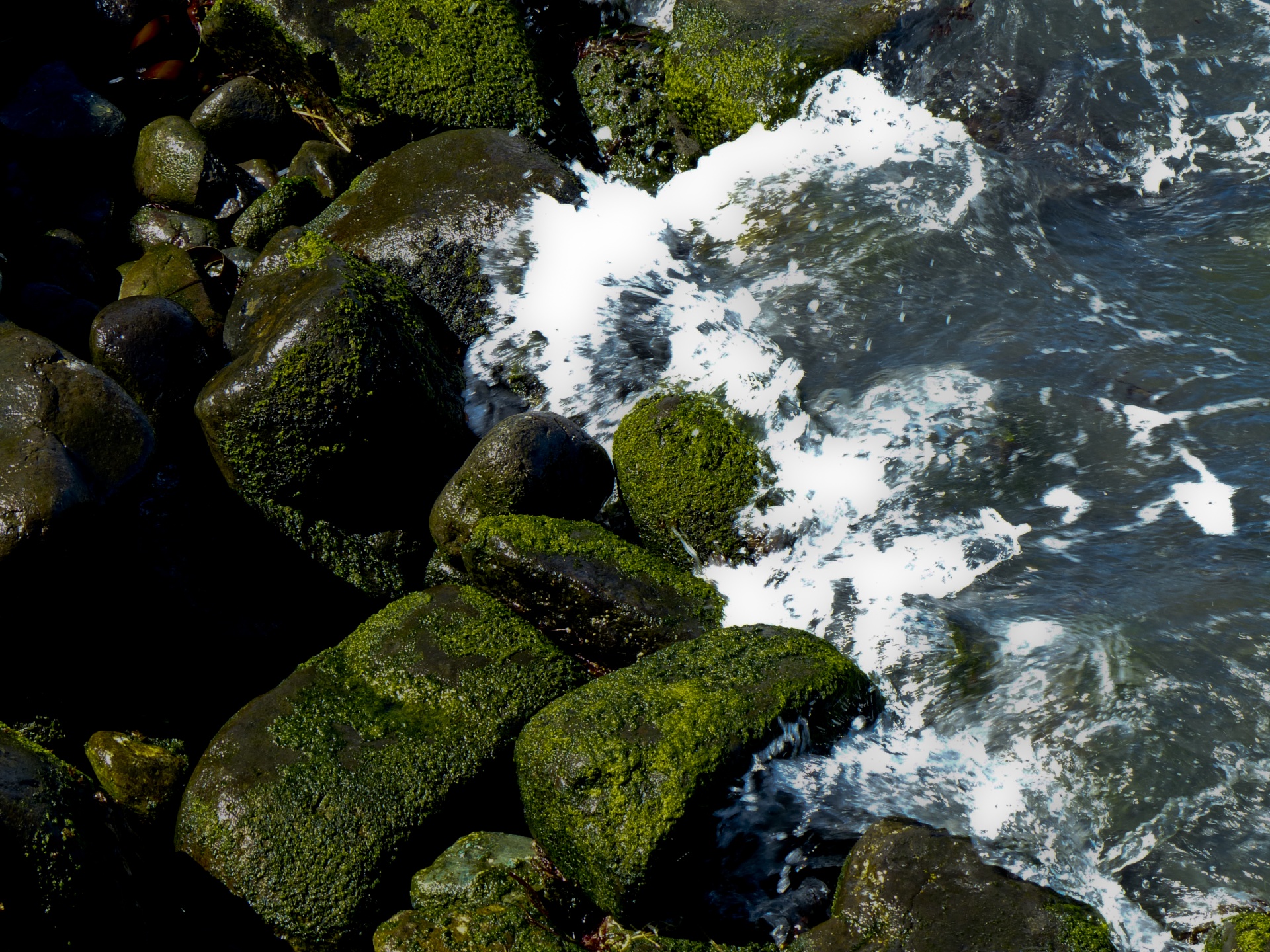 rocks background surf free photo