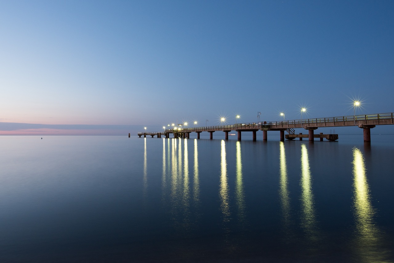 sea bridge göhren baltic sea free photo