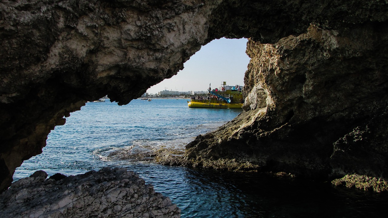 sea cave sea cliff free photo