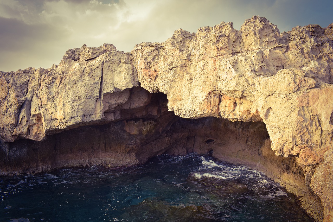 sea cave erosion rock free photo