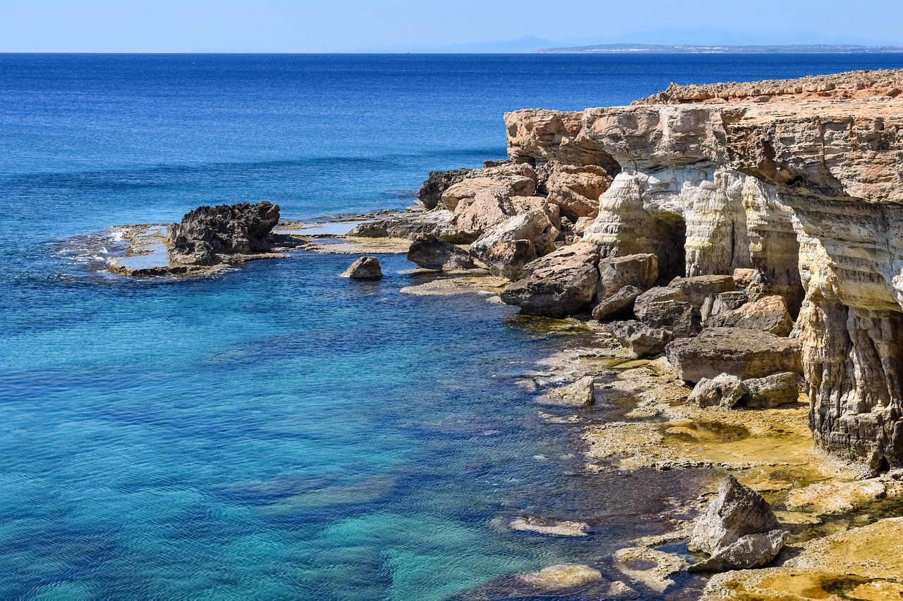 sea caves coast sea free photo