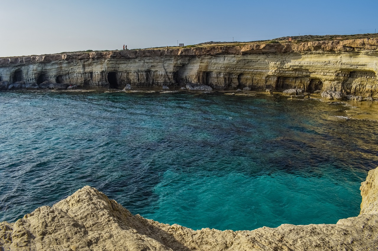 sea caves coast sea free photo