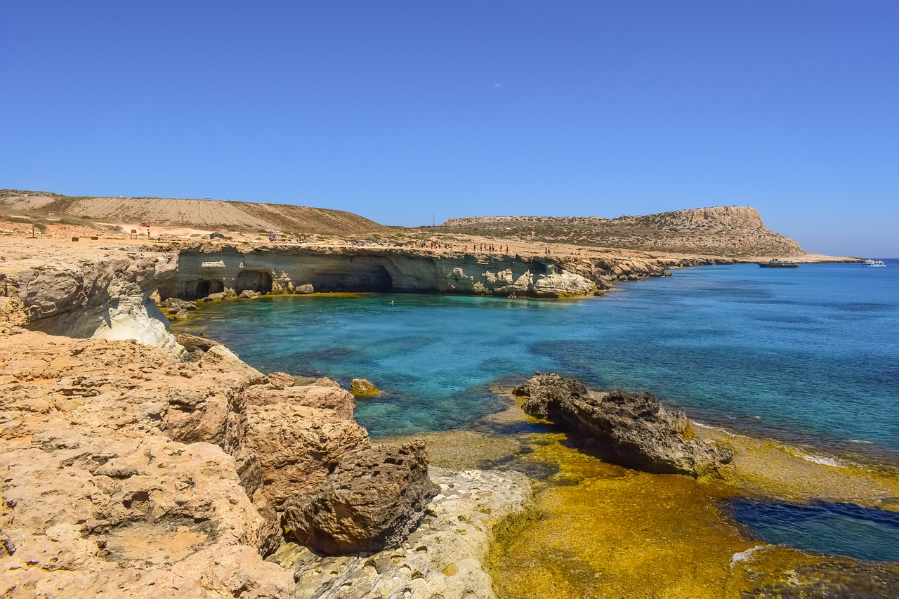 sea caves coast sea free photo