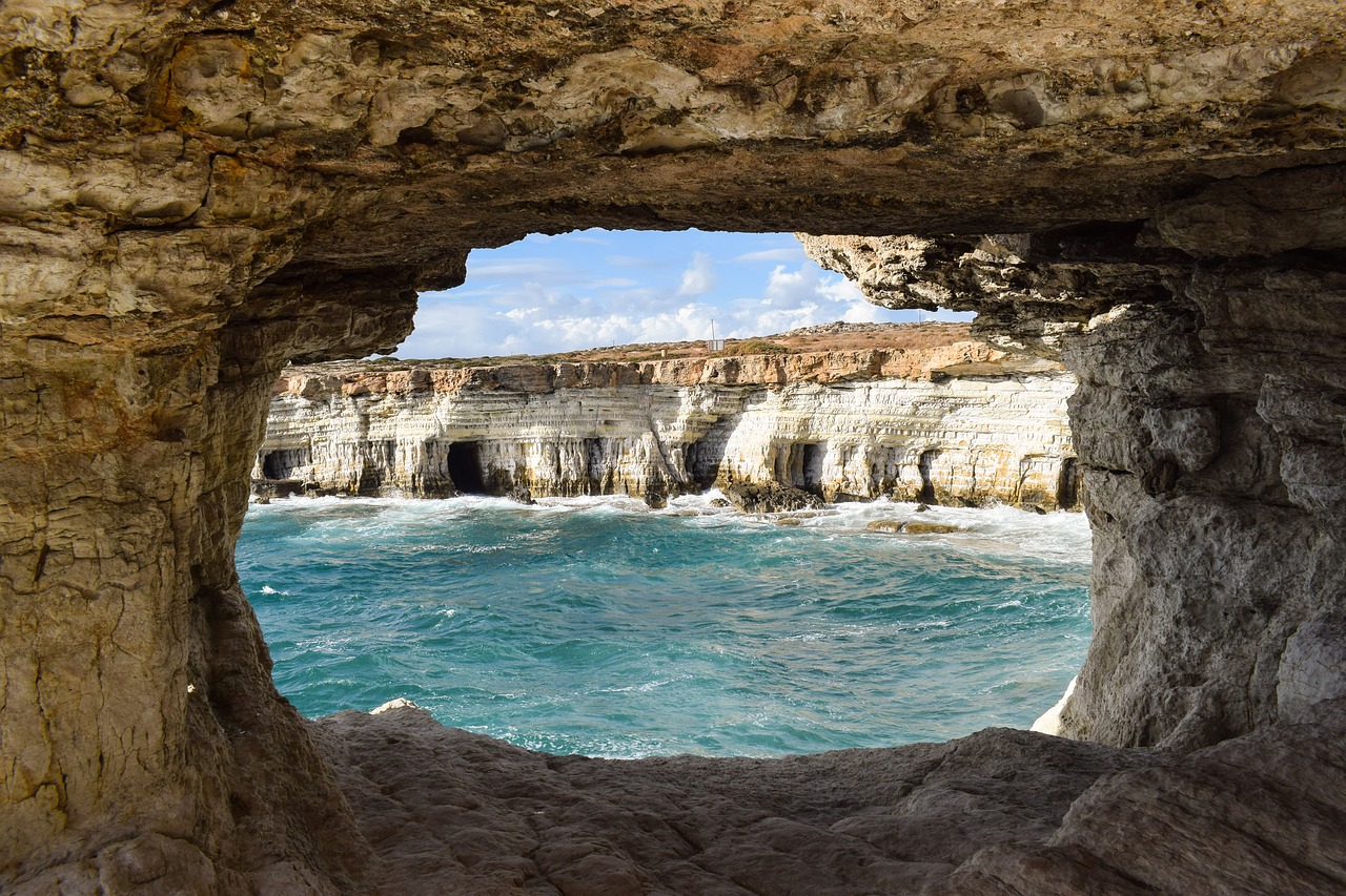 sea caves nature geological free photo