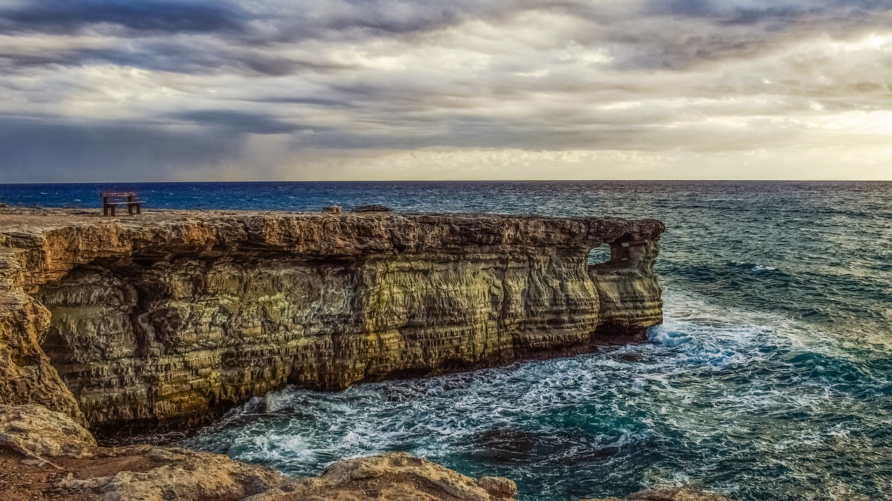 sea caves coast sea free photo