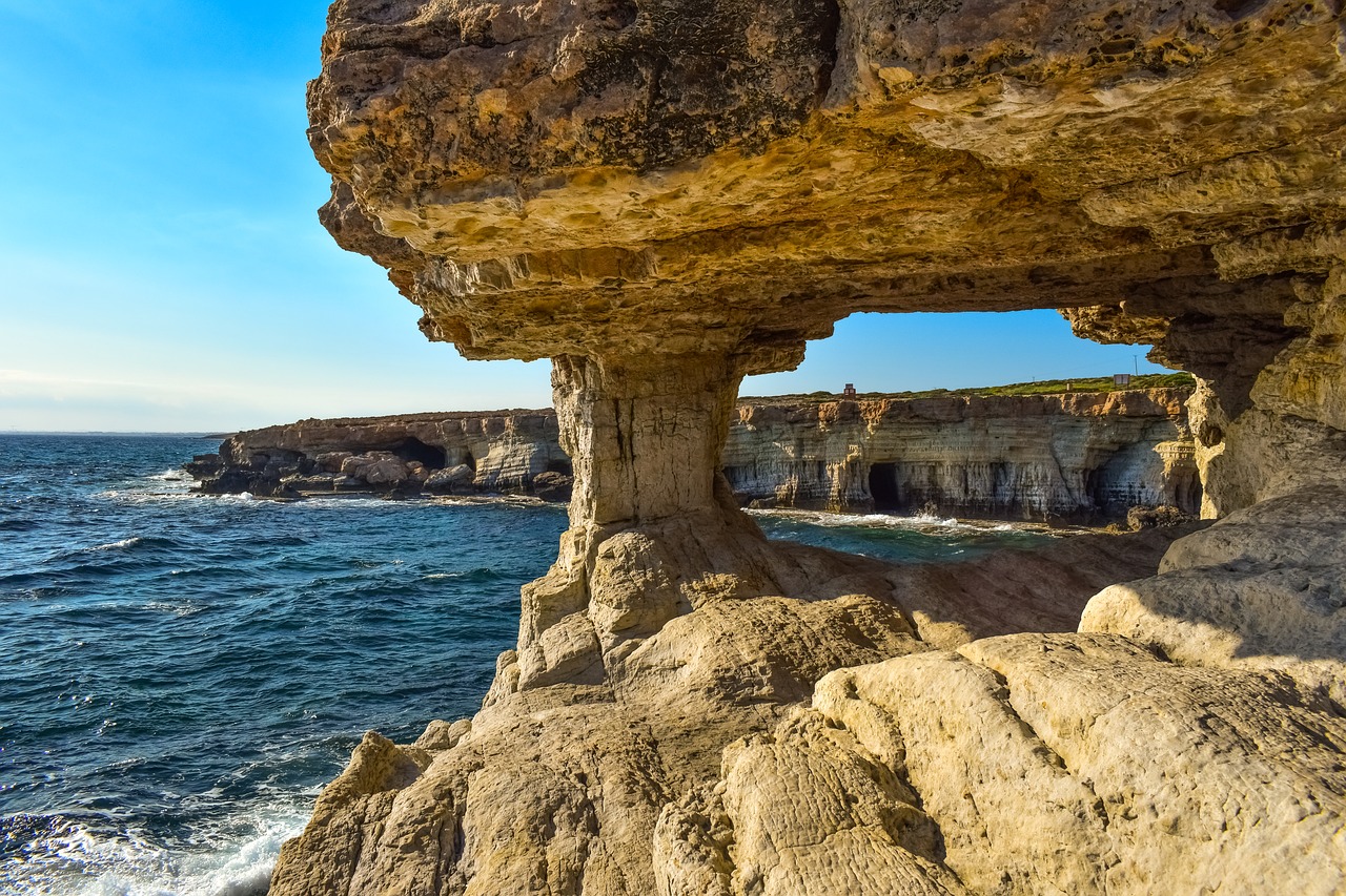 sea caves  nature  geological free photo