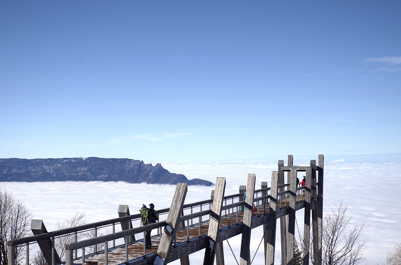 sea of clouds  mountains  clouds free photo