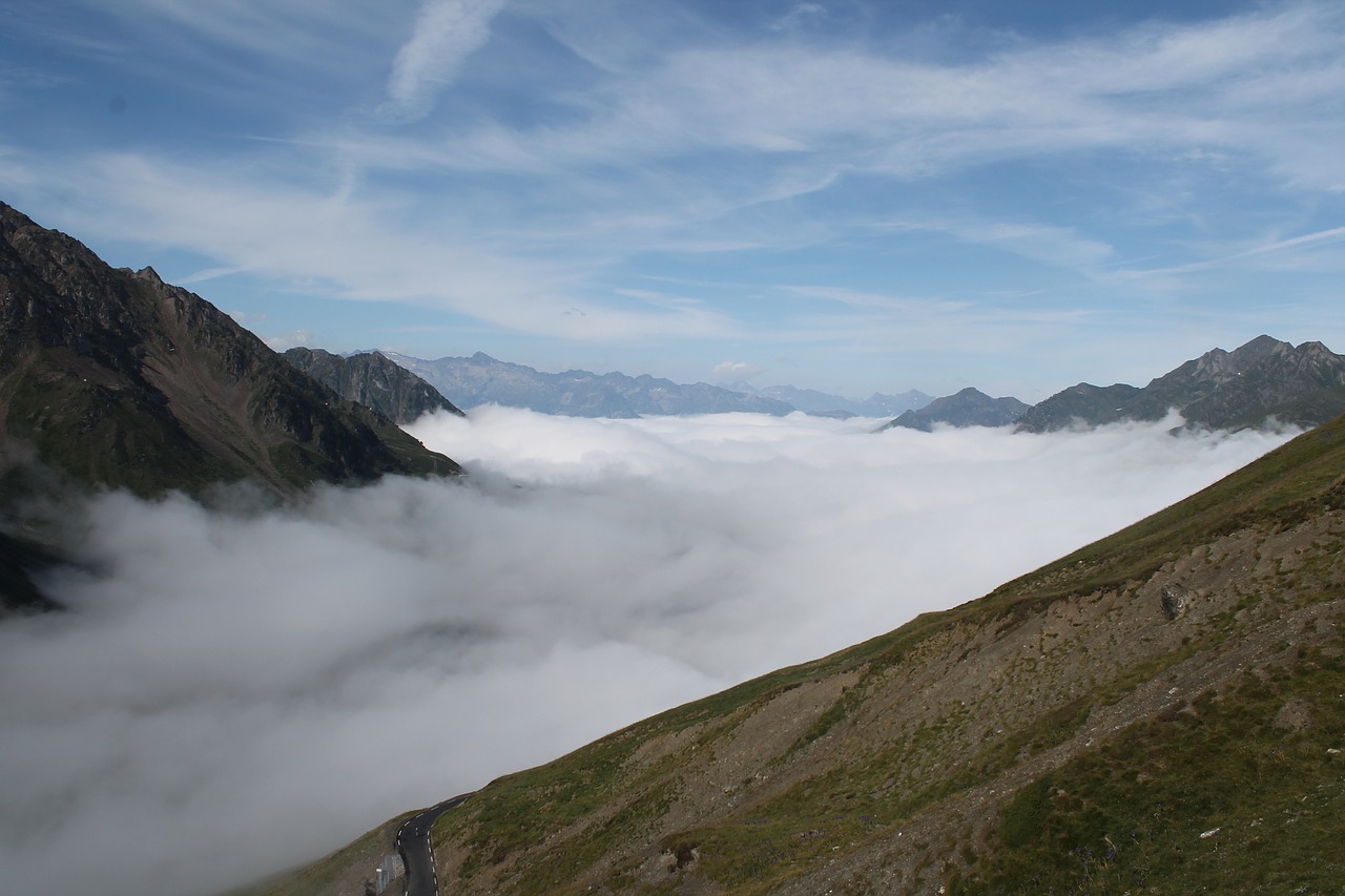 sea of clouds sky mountain free photo