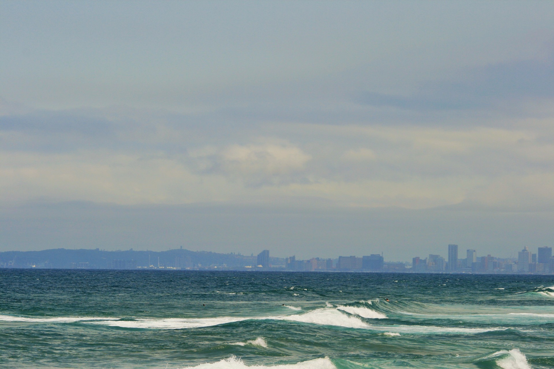 sea blue skyline free photo