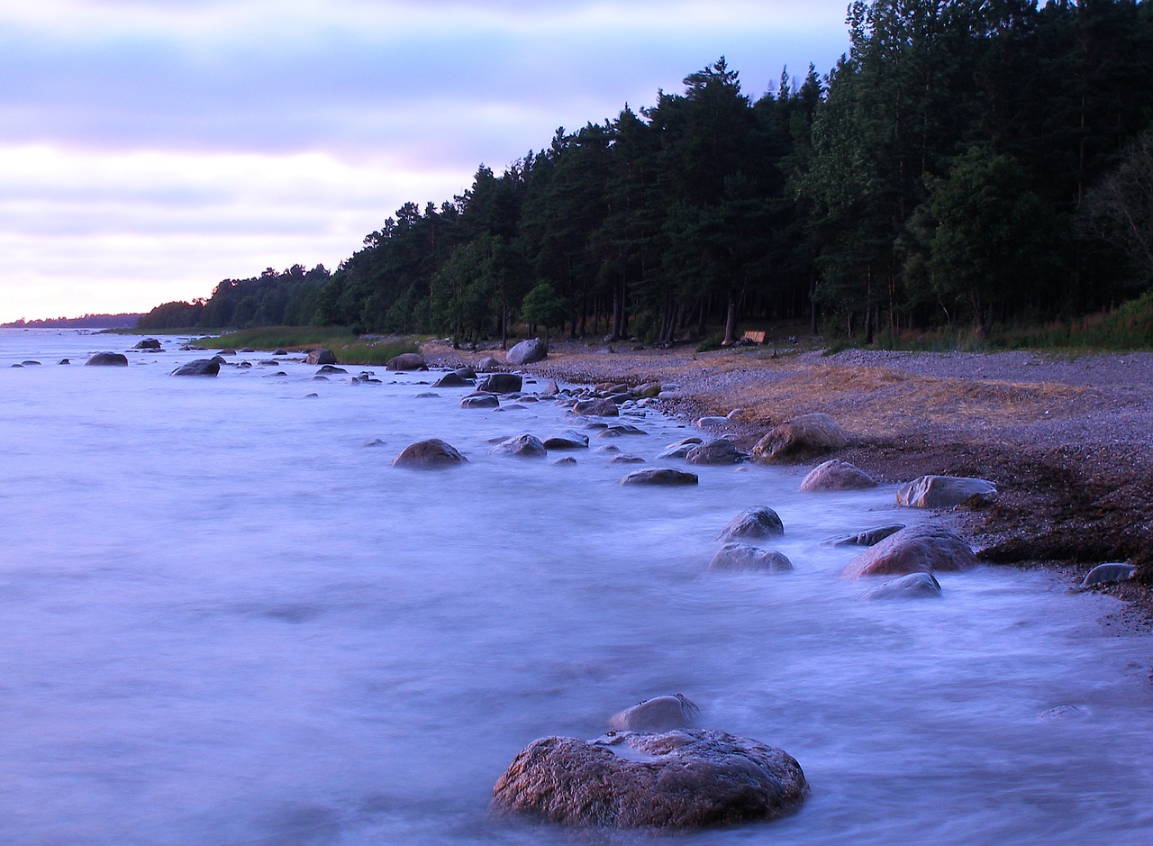 seacoast rocks ocean free photo