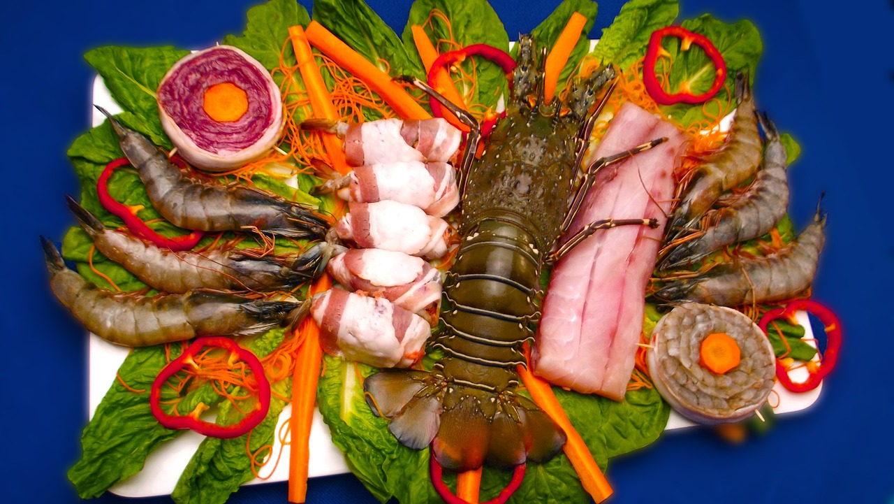 seafood lobster shrimp free photo