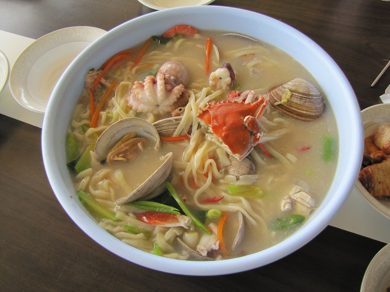 seafood noodles daebudo free photo