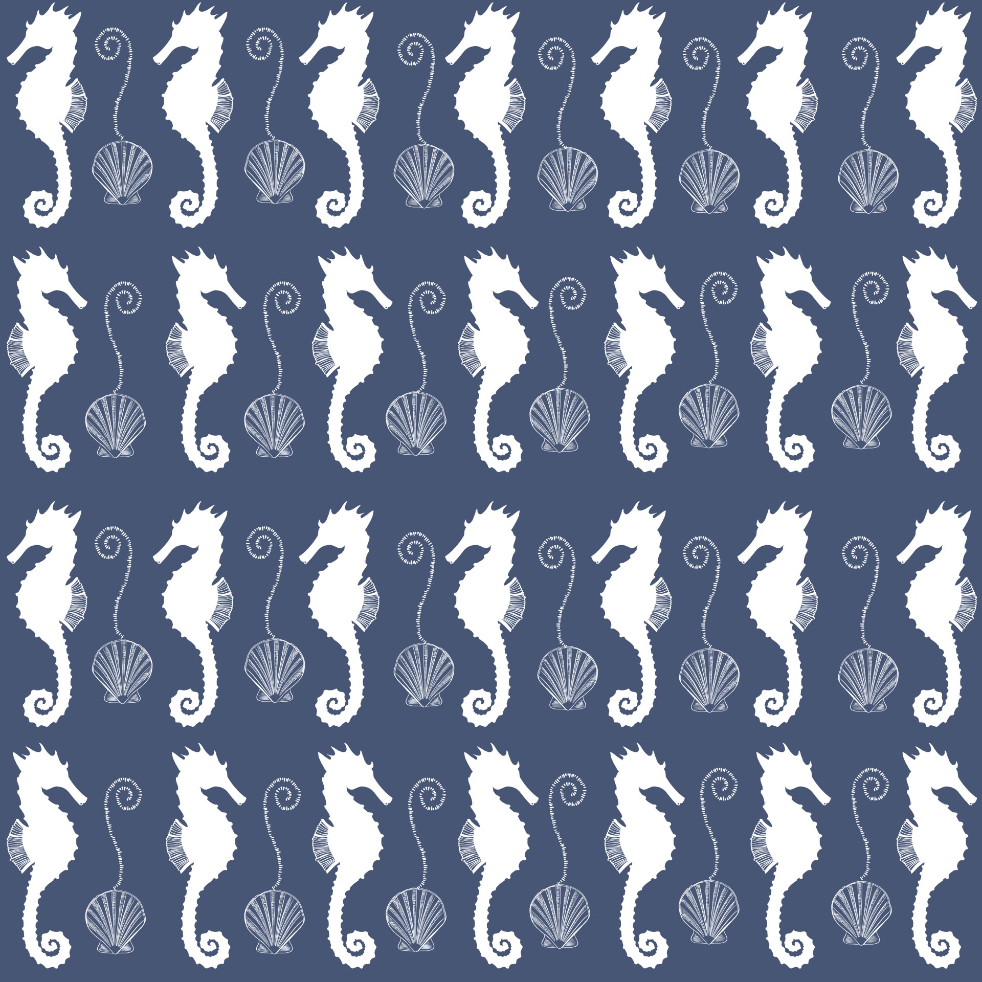 seahorse shell pattern wallpaper pattern free photo