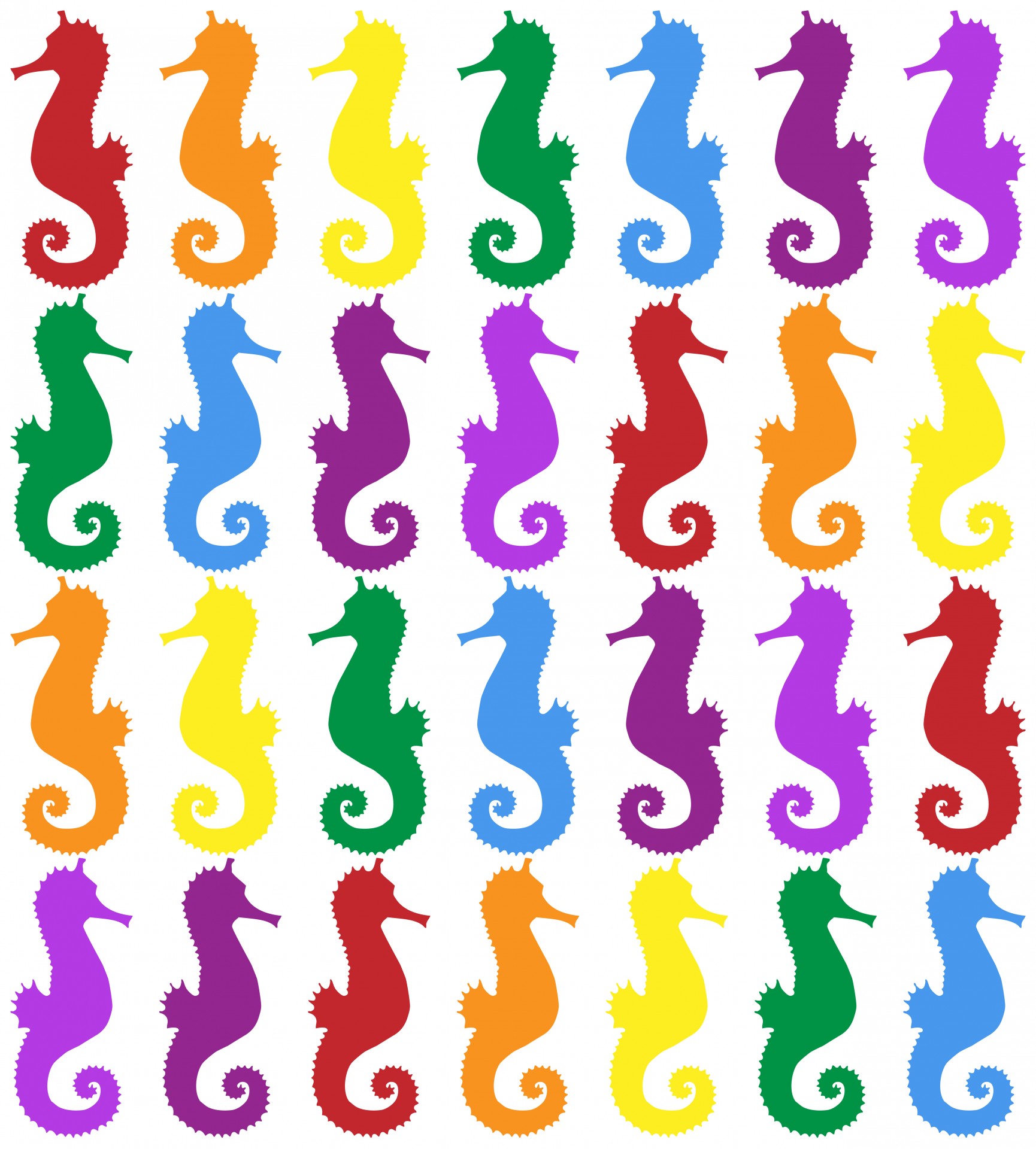seahorse seahorses colorful free photo