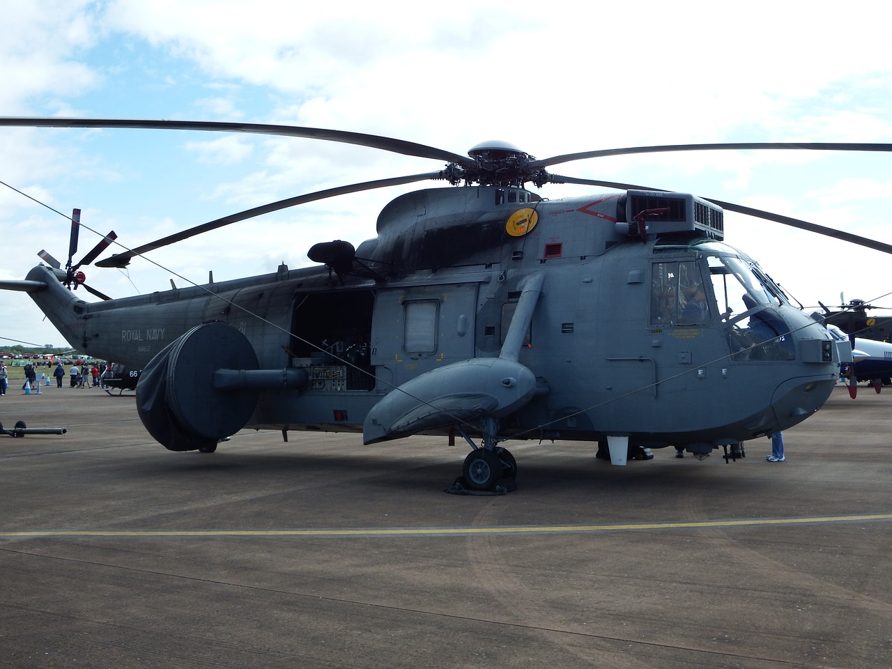 seaking royal navy helicopter free photo