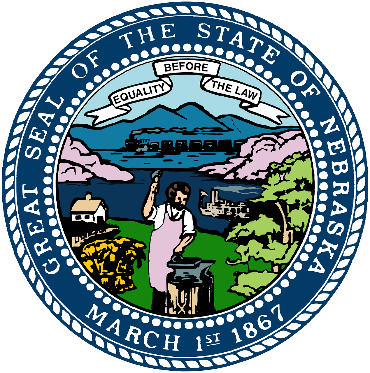 seal,nebraska,state,us,united,states,usa,use,free vector graphics,free pictures, free photos, free images, royalty free, free illustrations, public domain