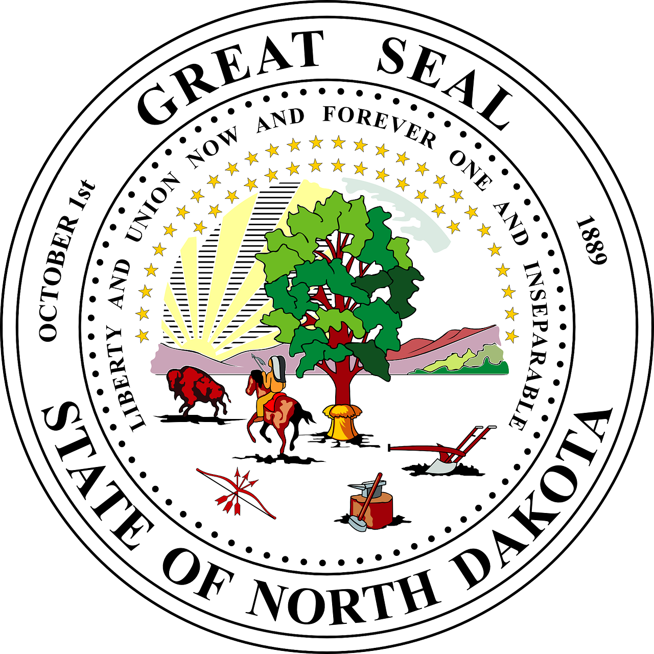 seal north dakota symbol free photo