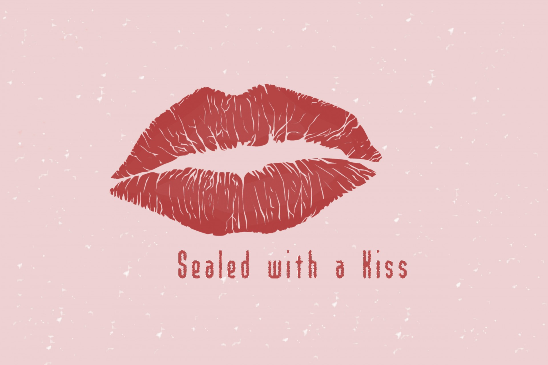 kiss red background free photo