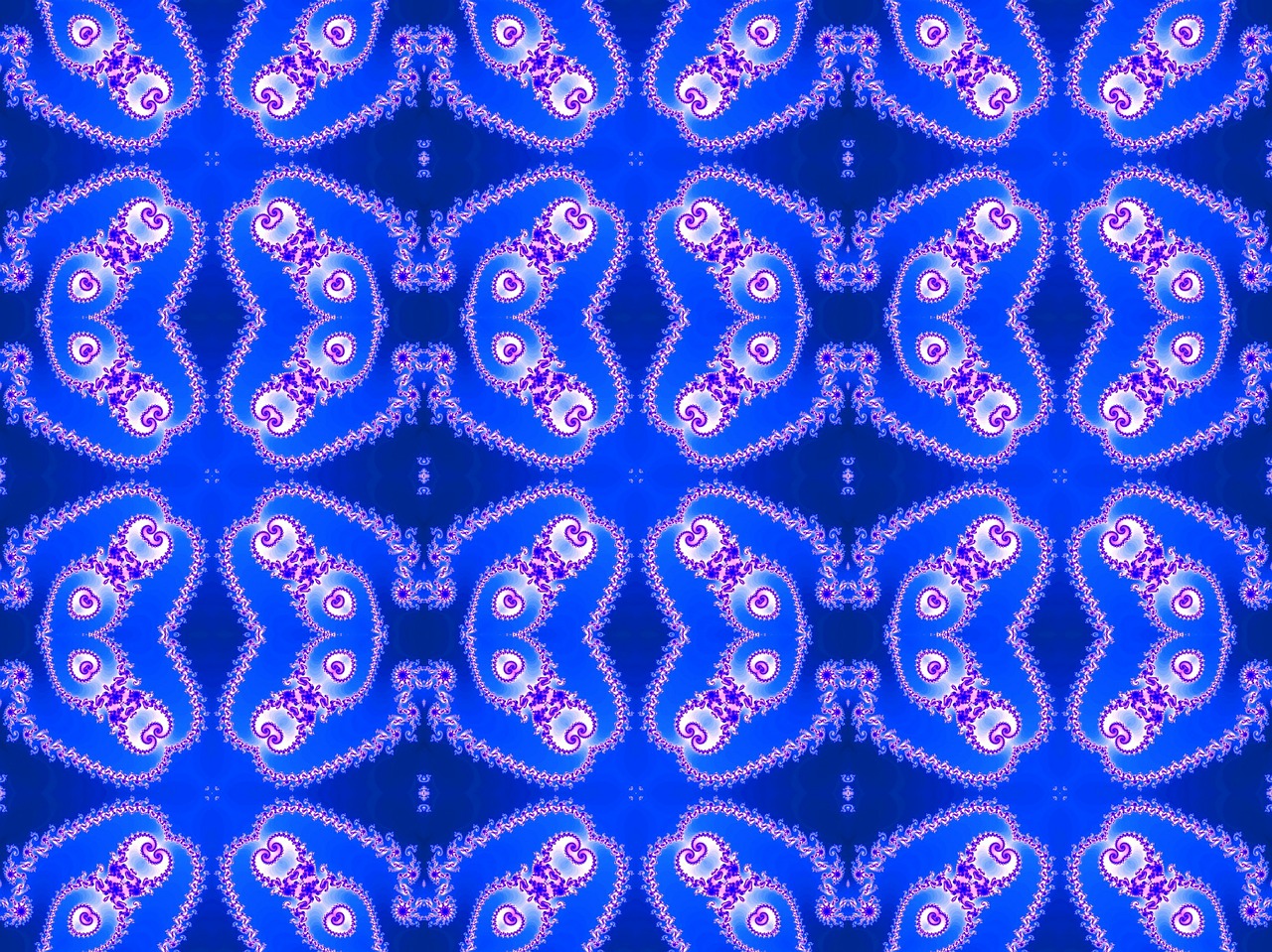 seamless fractal blue free photo