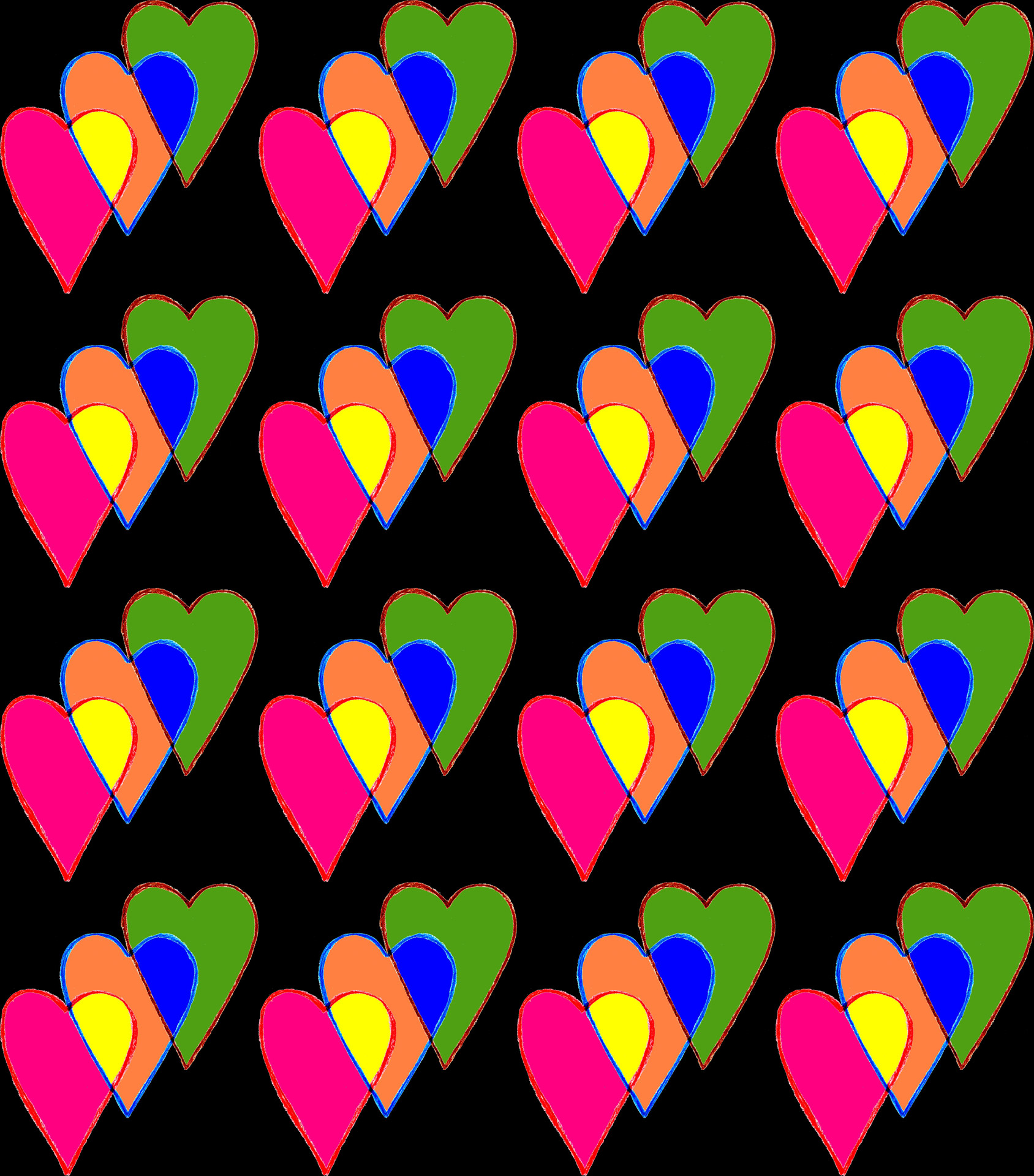 heart seamless pattern love free photo