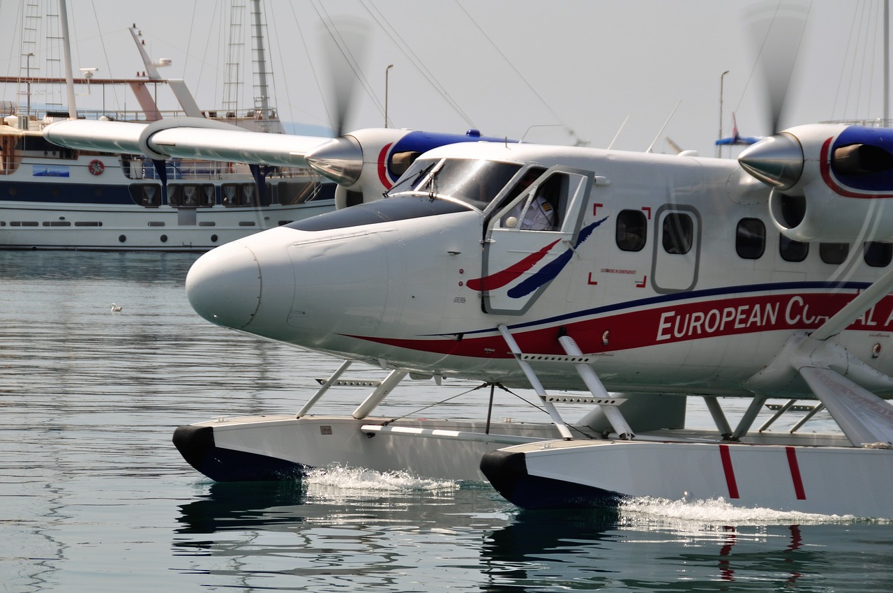 seaplane port aircraft free photo