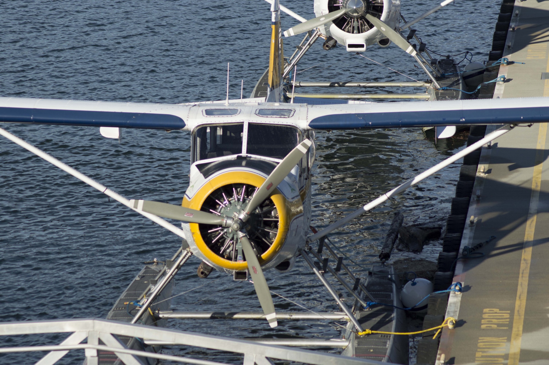 seaplane propeller plane free photo