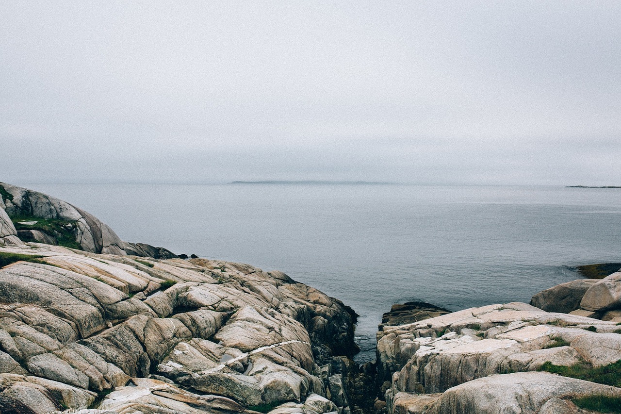 seascape rocks rock formations free photo