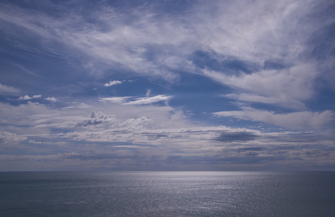 seascape clouds sky ocean free photo
