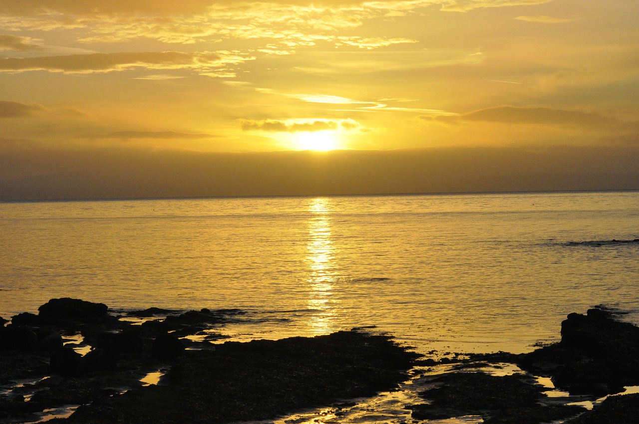 seascape  isle of arran  morning free photo