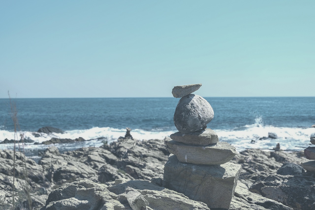 seaside rocks coast free photo