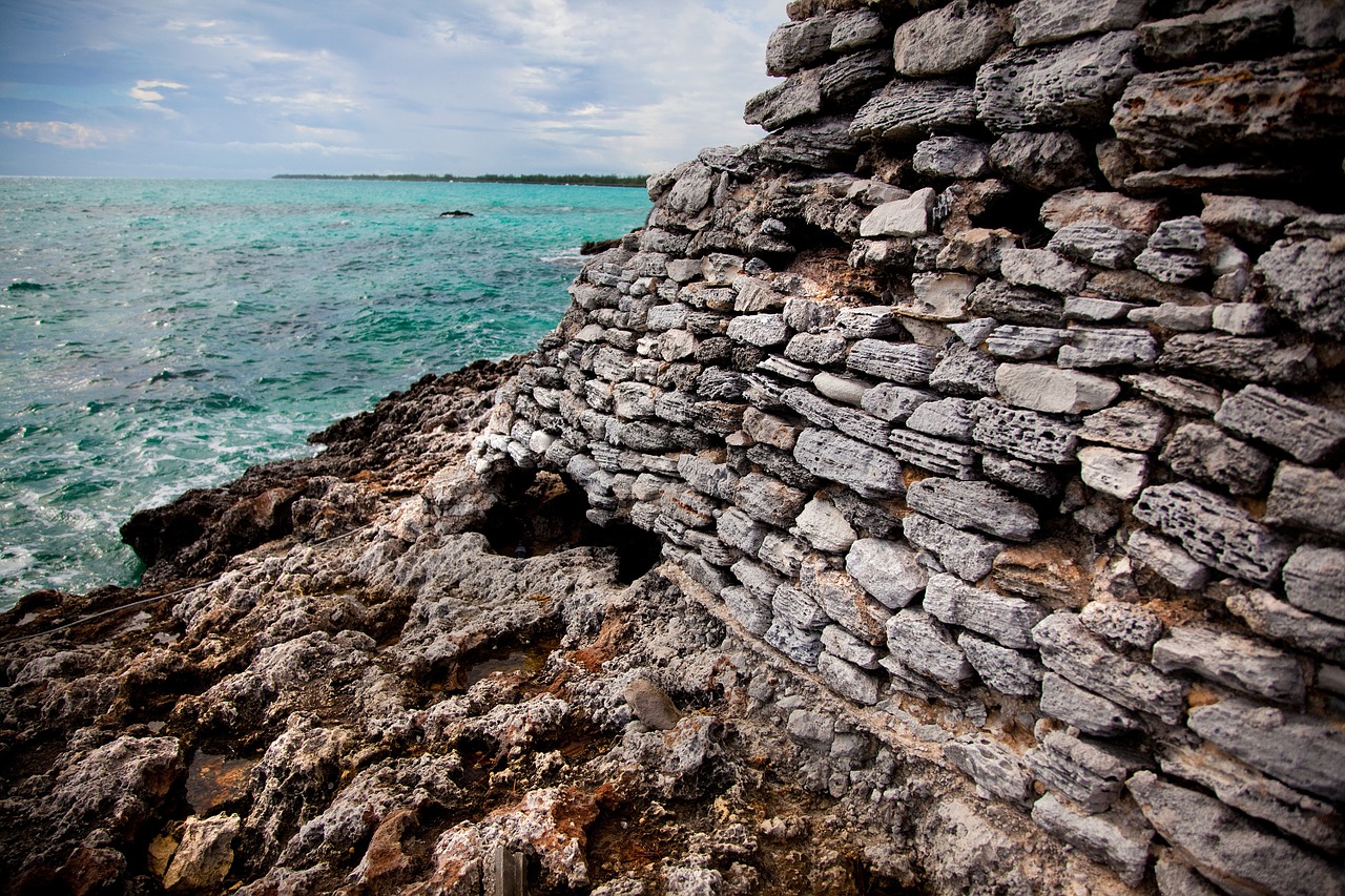 seaside coast rocks free photo