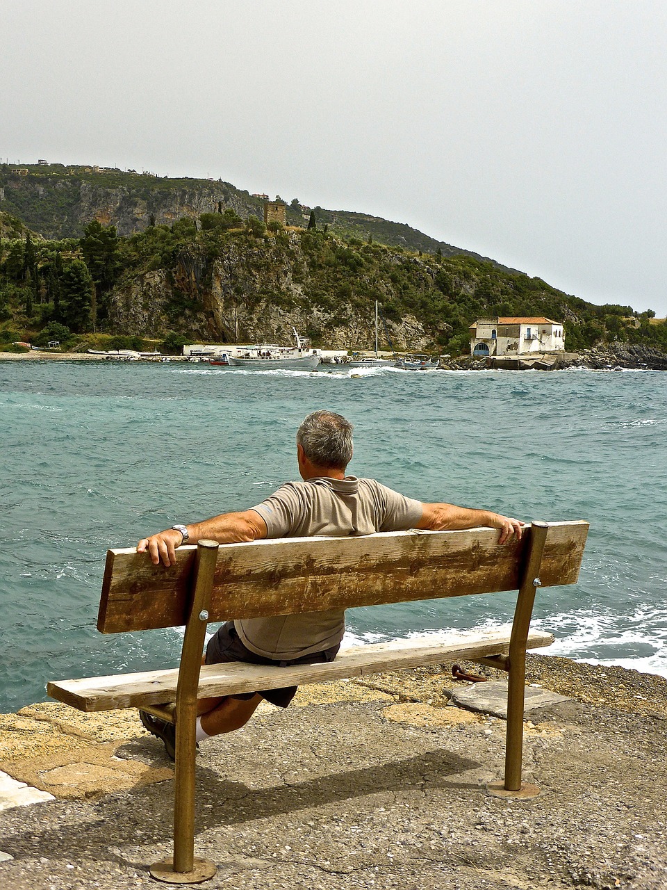 seaside relax contemplate free photo