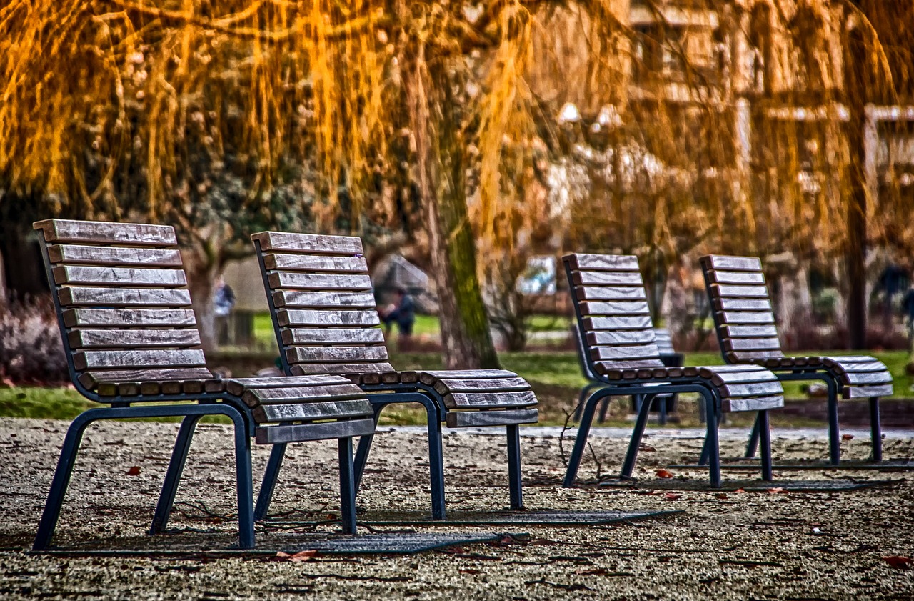 seating arrangement  benches  bank free photo