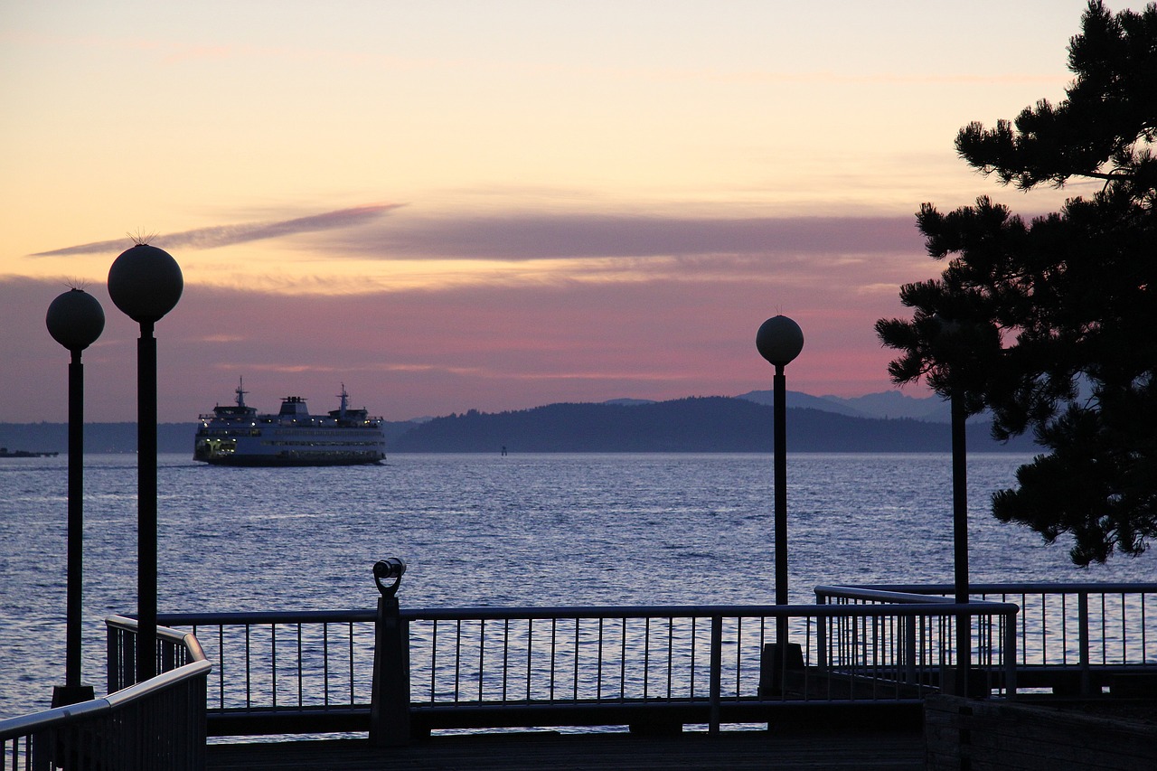 seattle ferry ship free photo