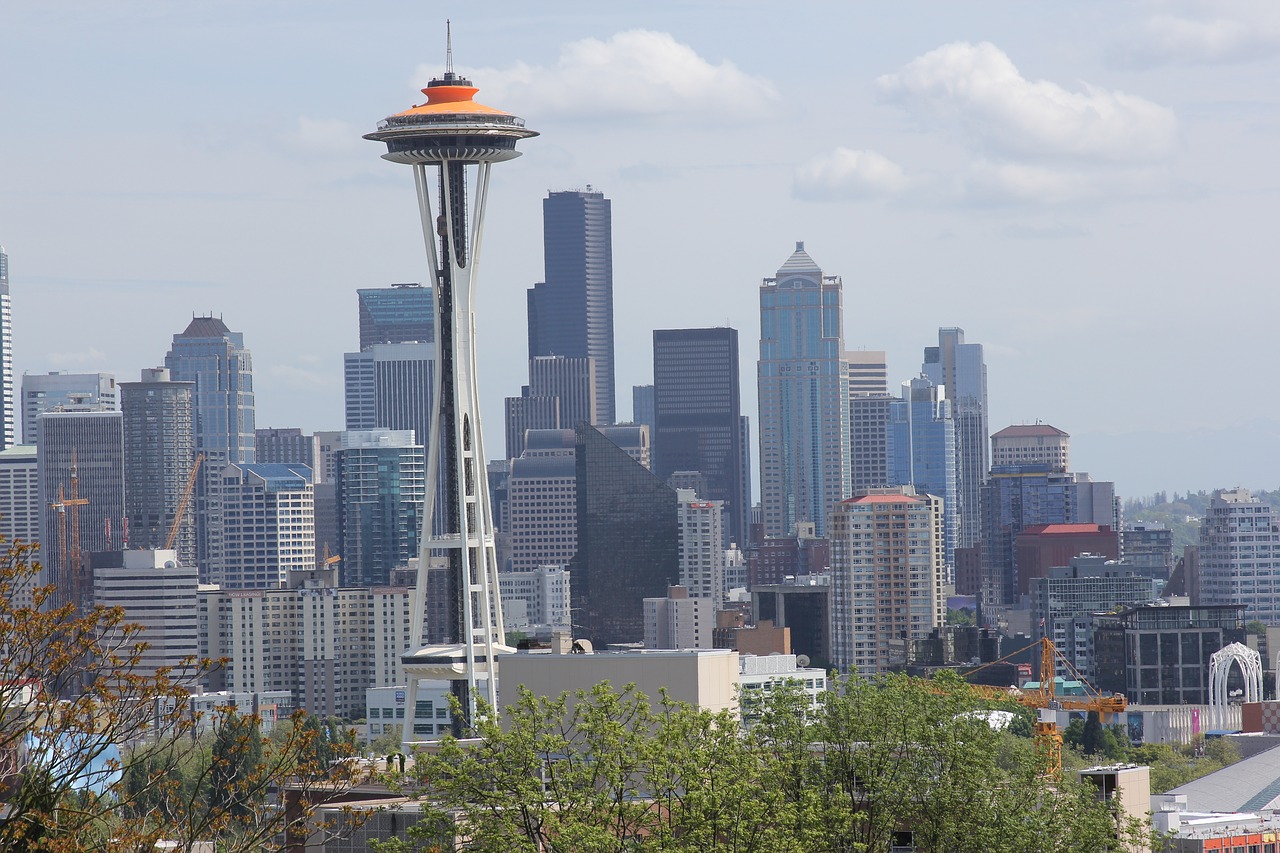 seattle city skyline free photo