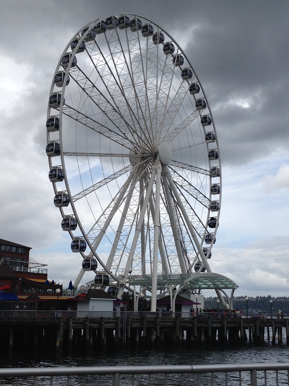 seattle ferris wheel northwest free photo