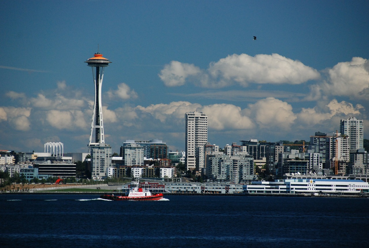 seattle skyline skyscraper free photo