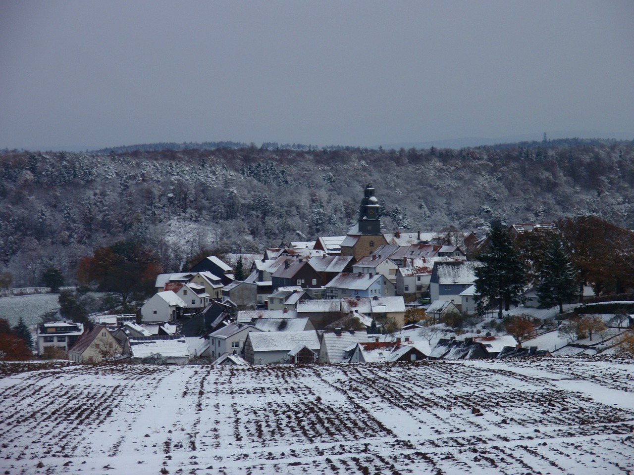 sebbeterode germany winterbeeld free photo