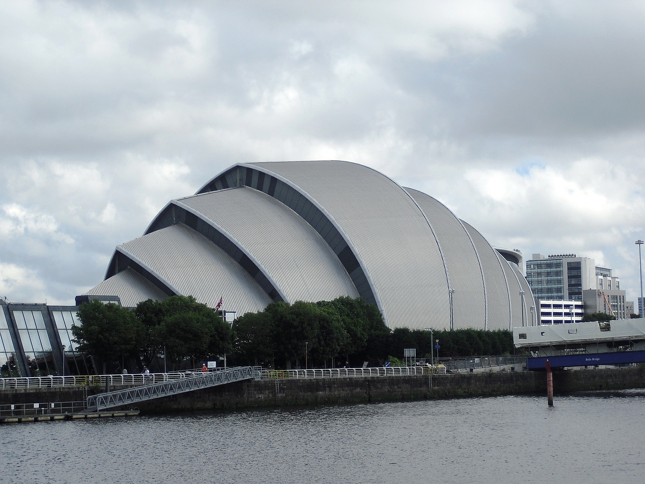 secc glasgow buildings free photo