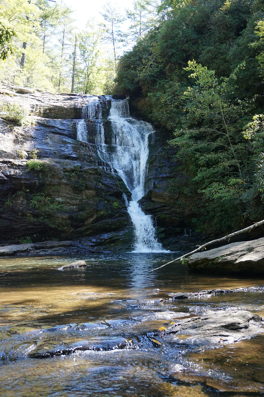secret falls north carolina waterfall free photo