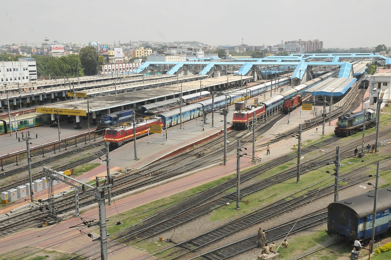 secunderabad  railway station  train free photo