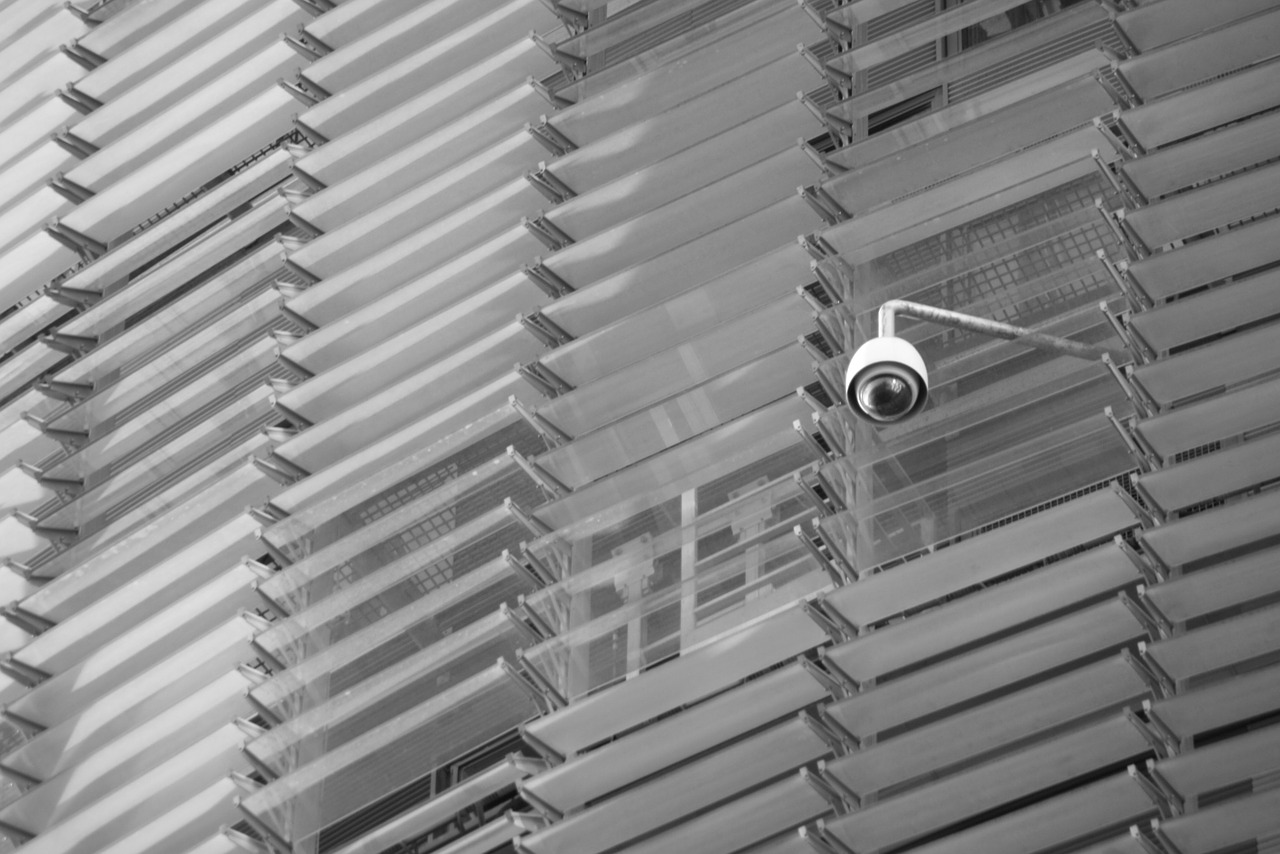 security camera black and white free photo